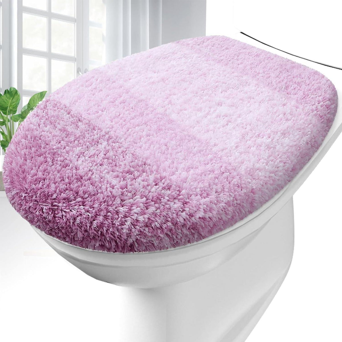 Soft Microfiber Bathroom Toilet Lid Cover