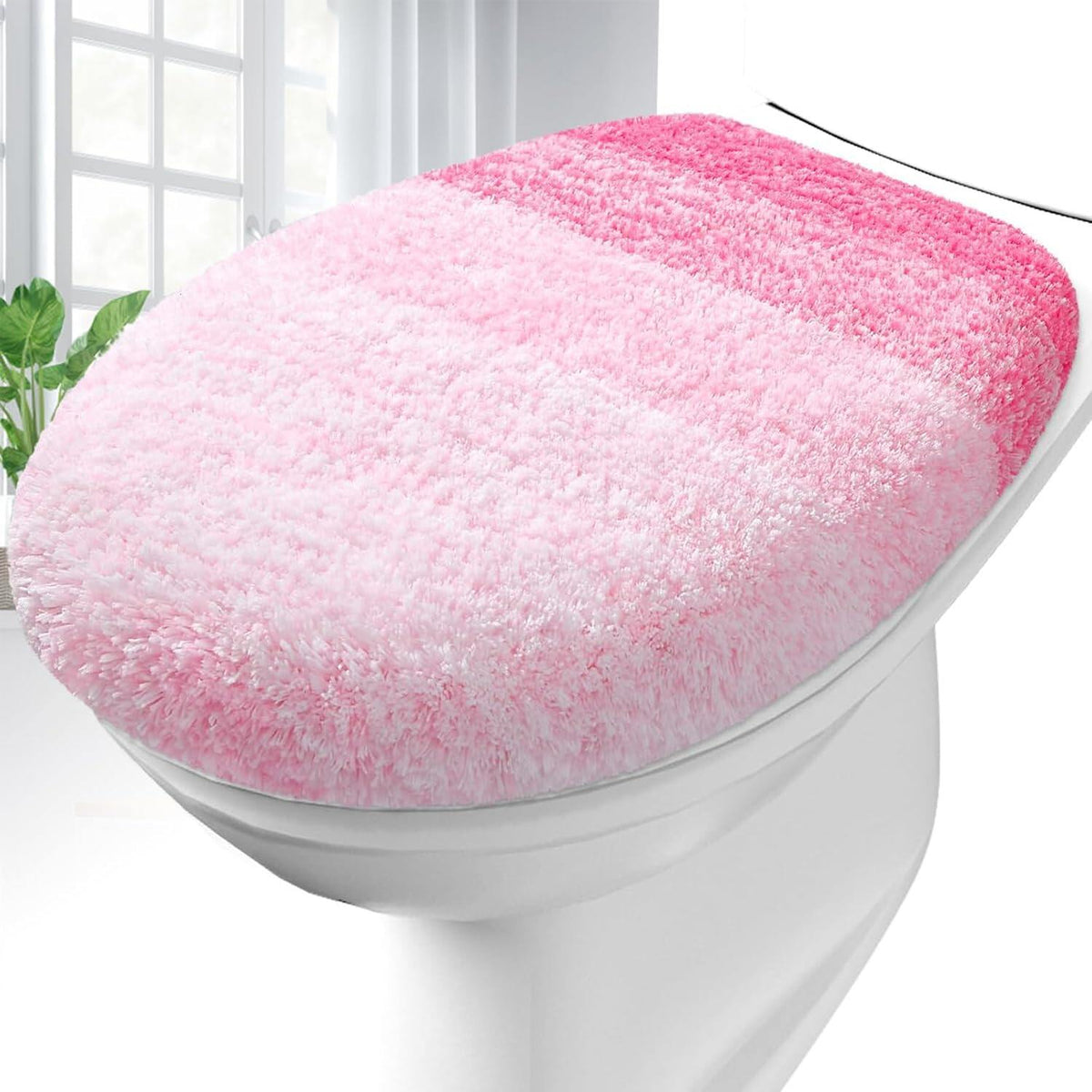 Soft Microfiber Bathroom Toilet Lid Cover