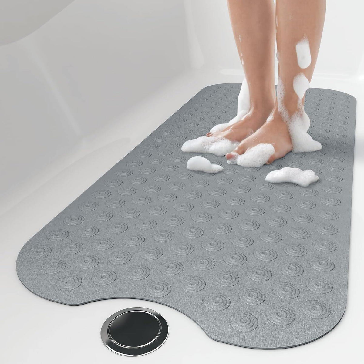 No Suction Cup Bath Mat: inch Extra Long Bathmat