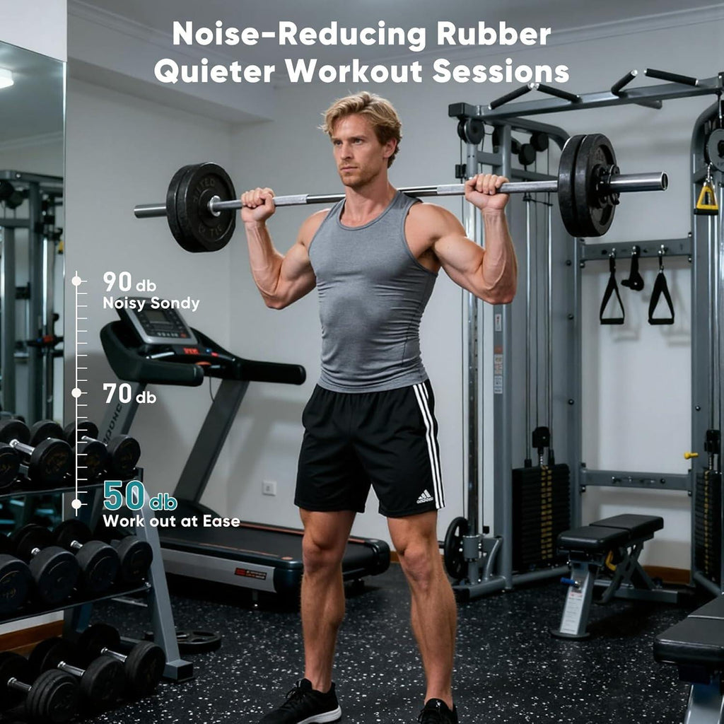 Interlocking Foam/Rubber Floor Tiles, Gym Flooring for Home Gym Mat