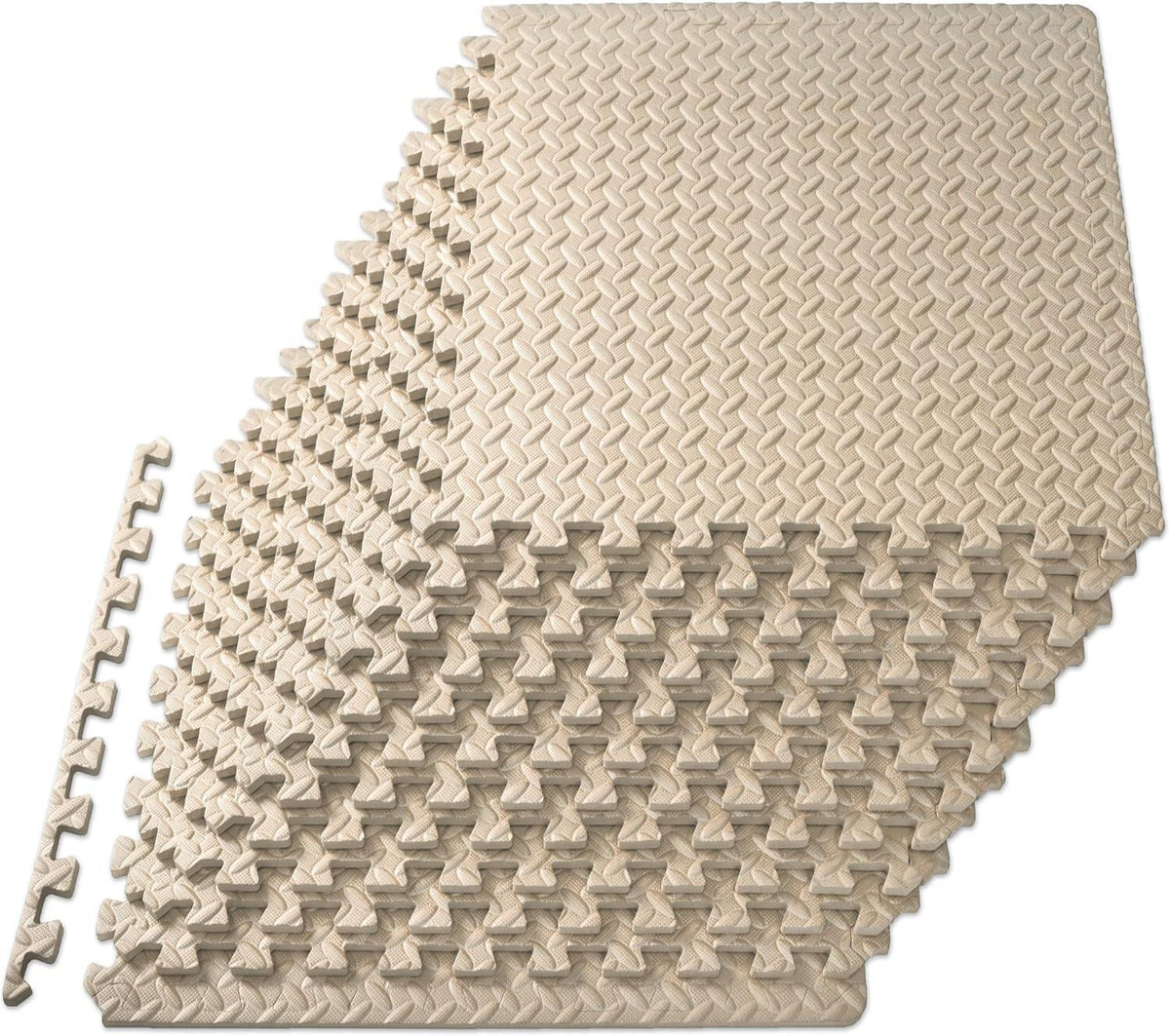 Exercise Puzzle Mat ½-inch, EVA Interlocking Foam Floor Tiles for Home Gym