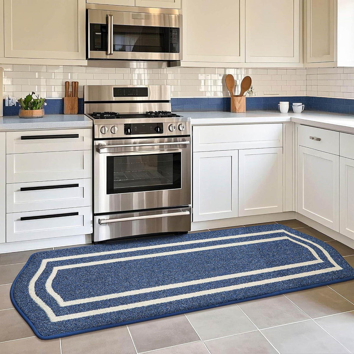 Long Kitchen Floor Mats for in Front of Sink Super Absorbent Kitchen Rugs and Mats
