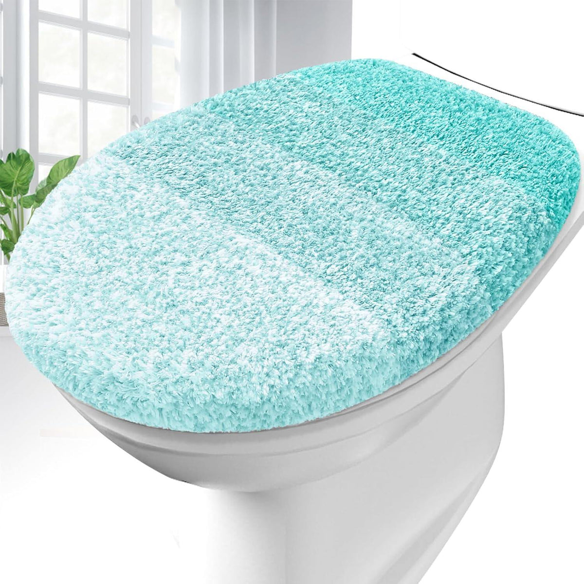 Soft Microfiber Bathroom Toilet Lid Cover