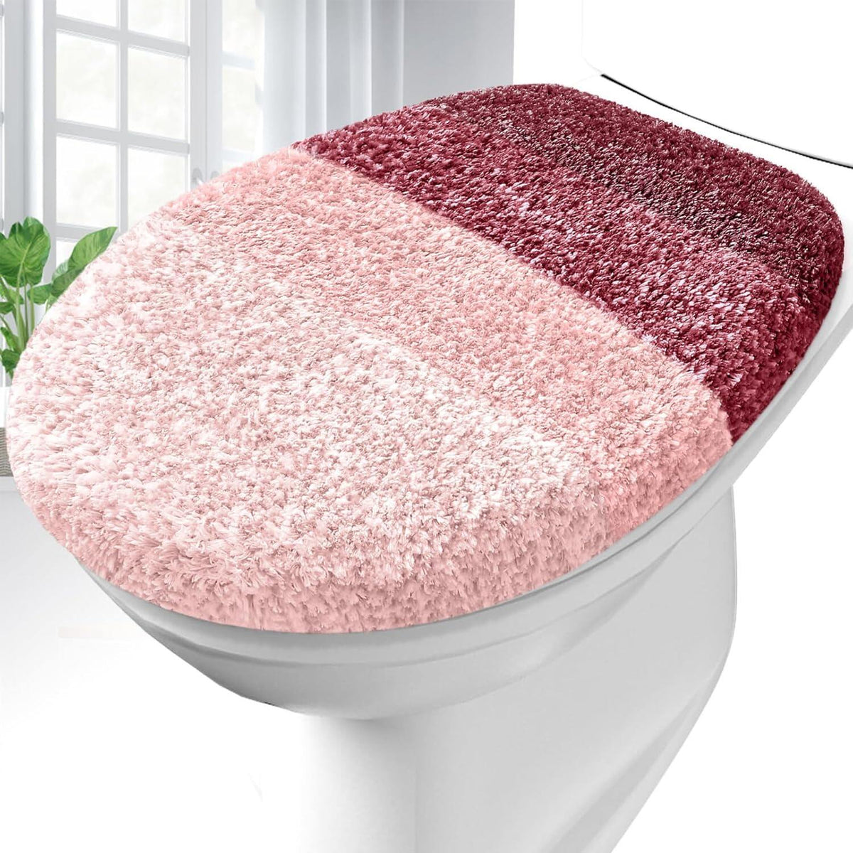 Soft Microfiber Bathroom Toilet Lid Cover