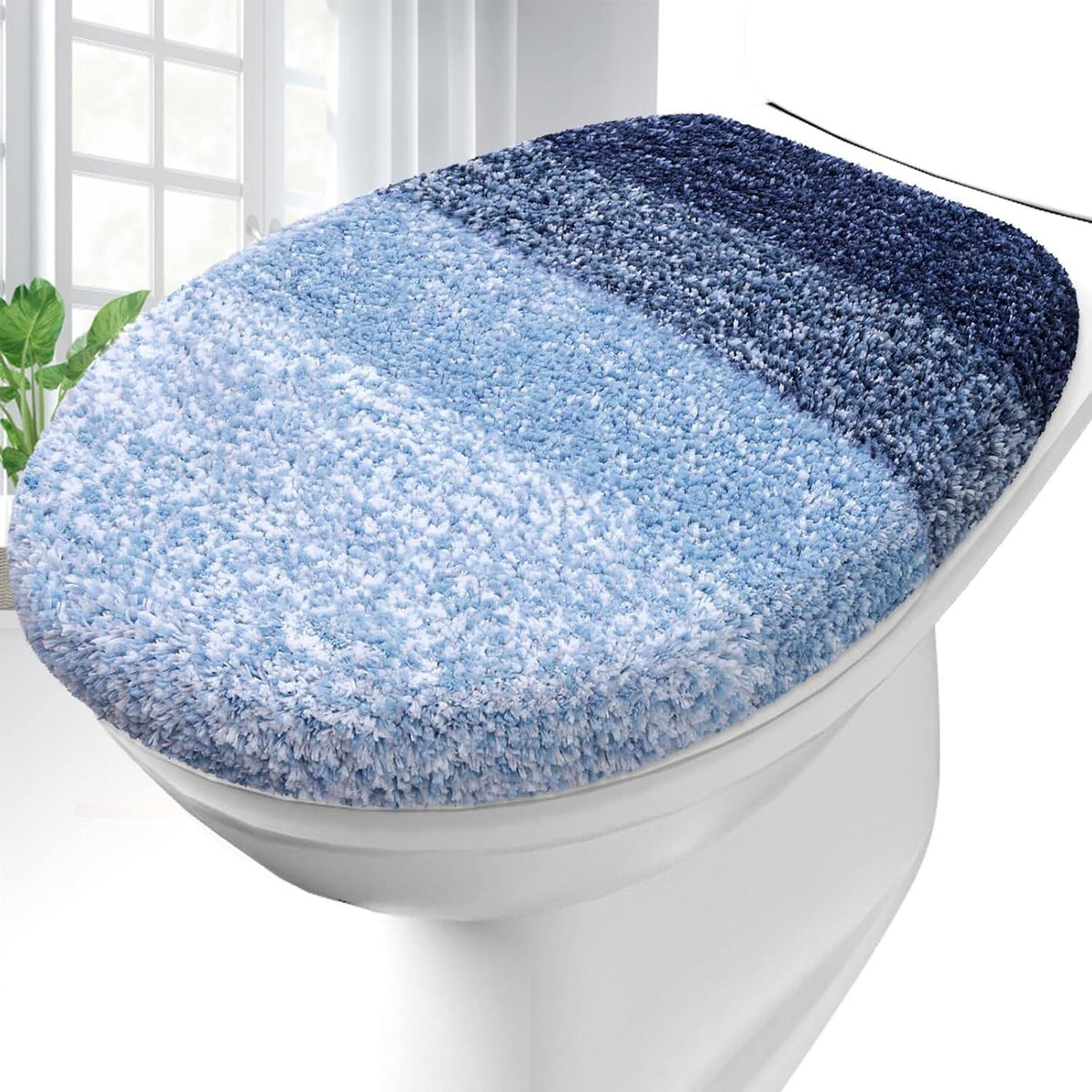 Soft Microfiber Bathroom Toilet Lid Cover
