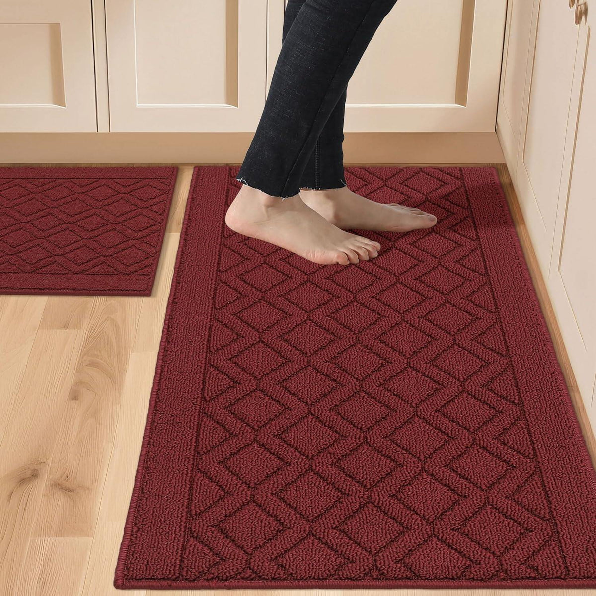 Kitchen Rugs Non-Slip Inch Thick Polypropylene Standing Mat