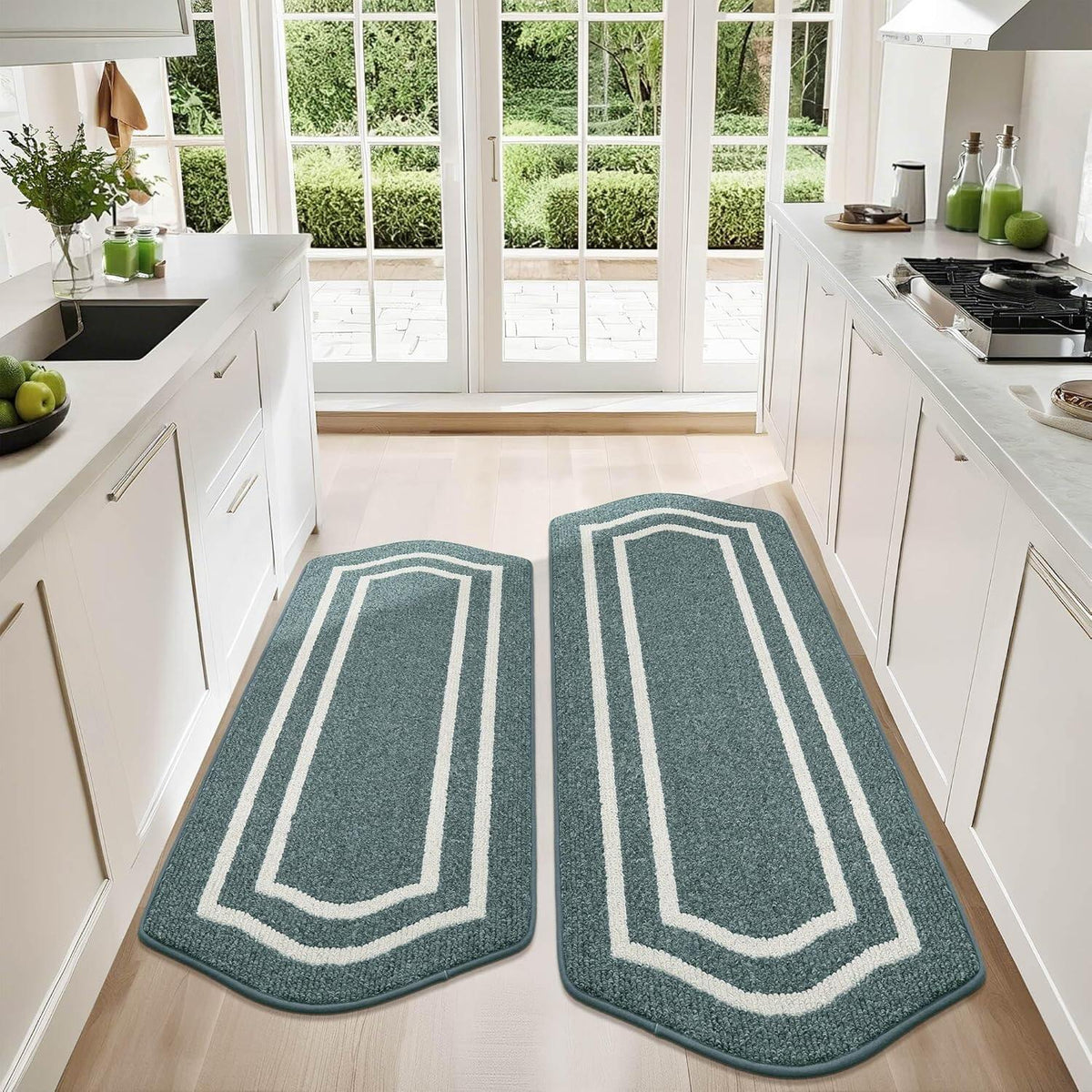 Long Kitchen Floor Mats for in Front of Sink Super Absorbent Kitchen Rugs and Mats