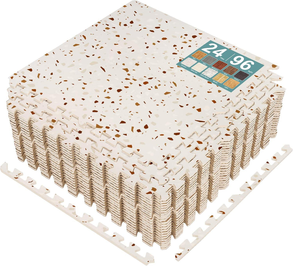 Wood Grain Floor Tiles Foam Mat EVA Interlocking Mats