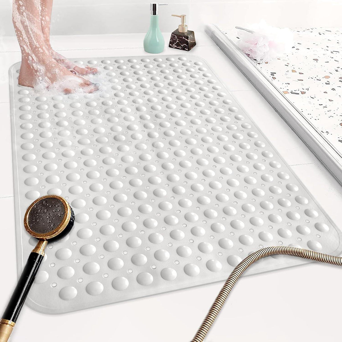 Shower Mat Non SlipInch Extra Large TPE Shower Mats