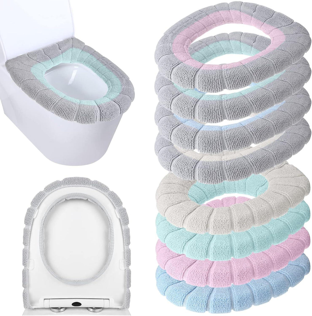 Thicker Bathroom Toilet Seat Cover Pads Soft Comfortable Toilet Seat Cushion