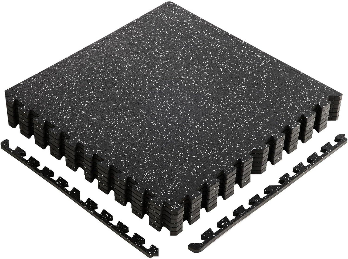 Interlocking Foam/Rubber Floor Tiles, Gym Flooring for Home Gym Mat
