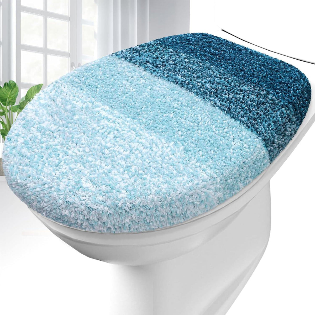 Soft Microfiber Bathroom Toilet Lid Cover