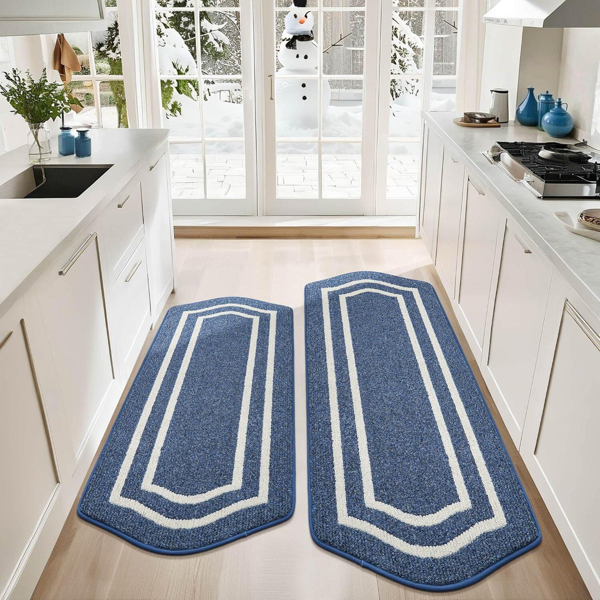 Long Kitchen Floor Mats for in Front of Sink Super Absorbent Kitchen Rugs and Mats