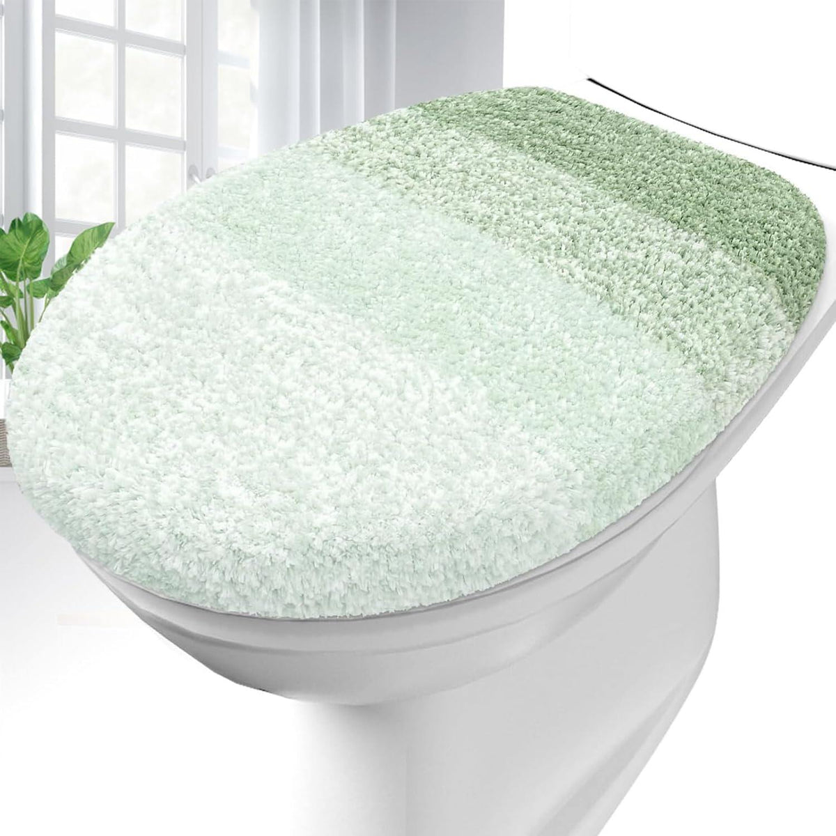 Soft Microfiber Bathroom Toilet Lid Cover