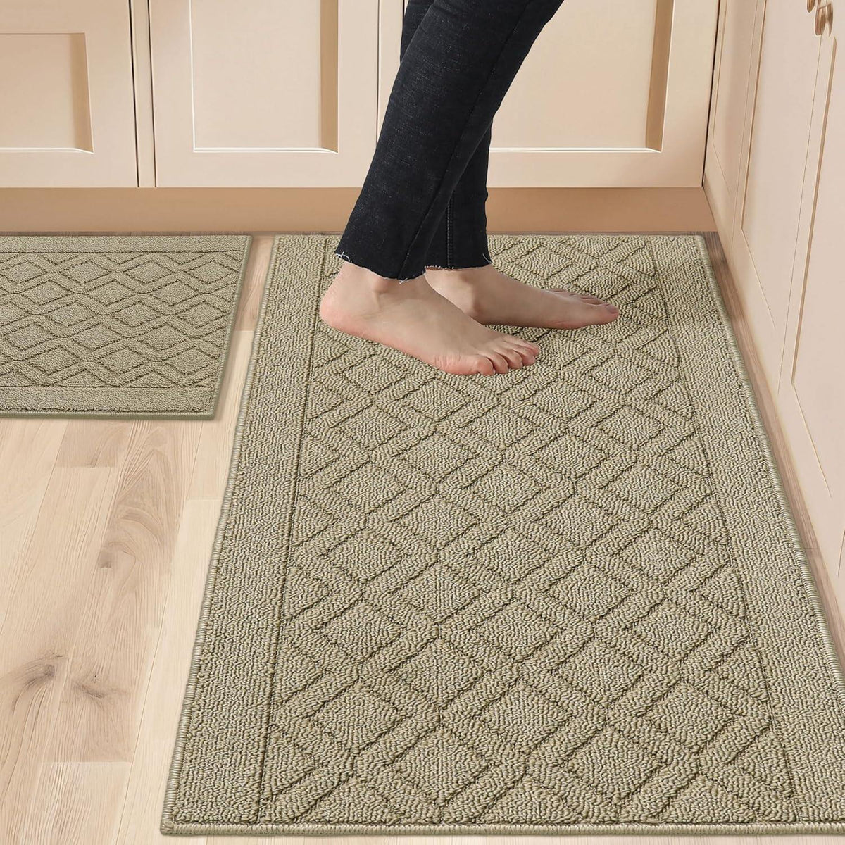 Kitchen Rugs Non-Slip Inch Thick Polypropylene Standing Mat